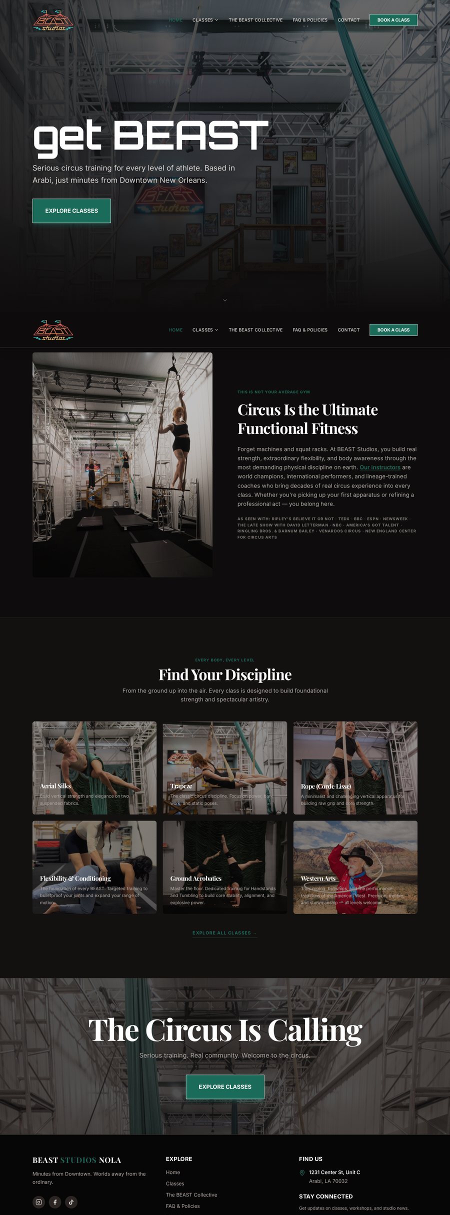 BEAST Studios website
